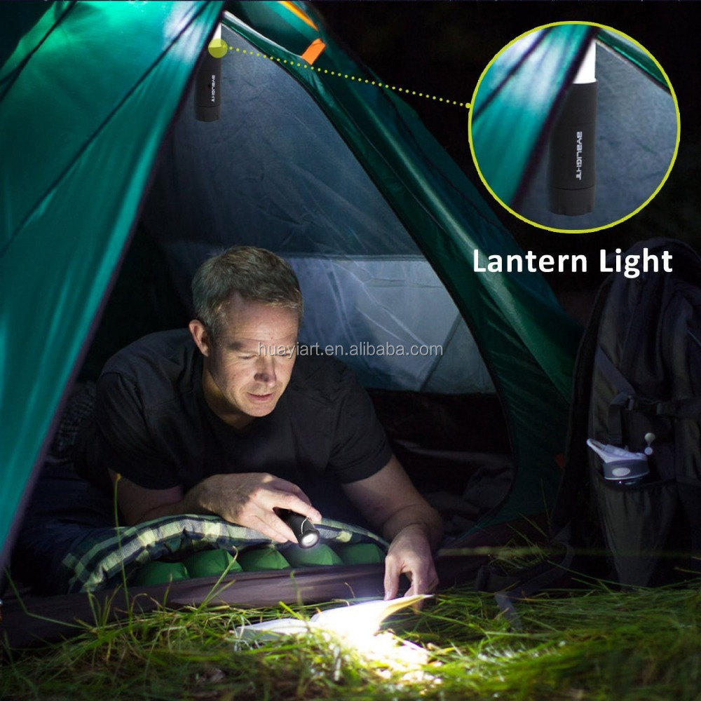 Portable 2 in 1 LED Camping Lantern and Flashlight with 3 Modes, High Output Bright for Hiking, Camping, and Emergencies