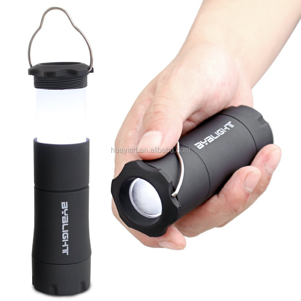 Portable 2 in 1 LED Camping Lantern and Flashlight with 3 Modes, High Output Bright for Hiking, Camping, and Emergencies