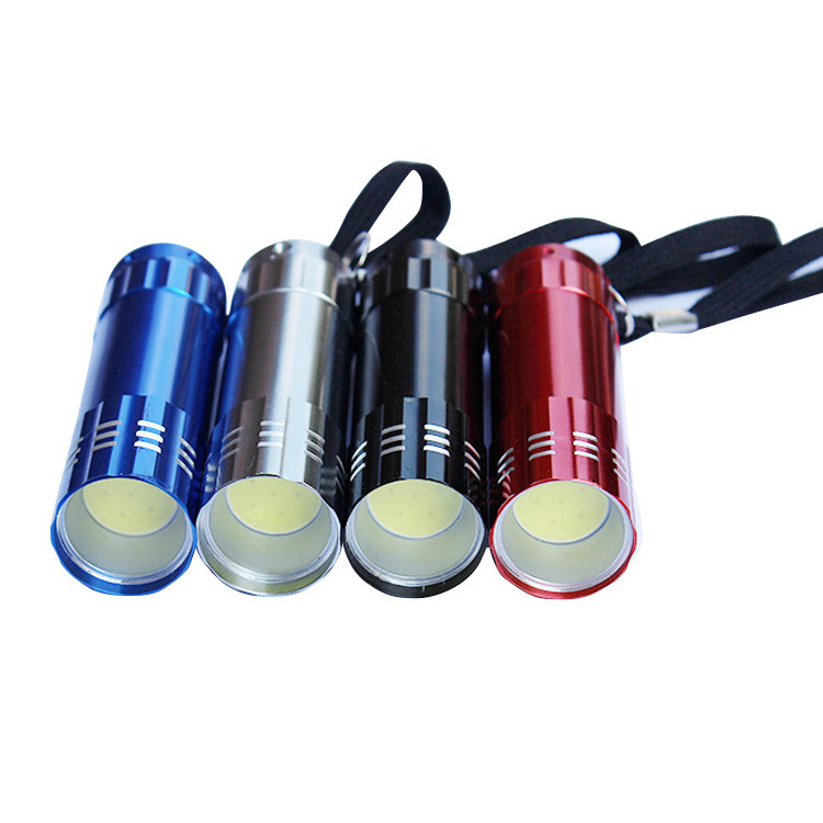 3W Aluminum LED Small Torch Mini COB LED Flashlight Use 3* AAA Battery