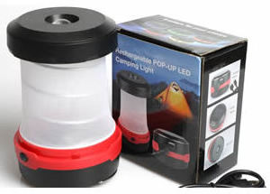 Led Camping Lantern Solar Power USB Charging Collapsible Flashlight