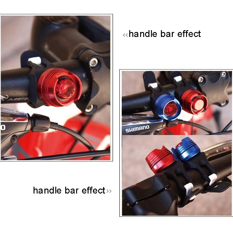 Aluminium Alloy Bicycle Accessories Three Fasten Gears Colorful Choice Waterproof Bike Light