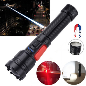 Super Bright 100000 lumen led flashlight long range powerful waterproof Cob Type-c rechargeable tactical flashlight led torch