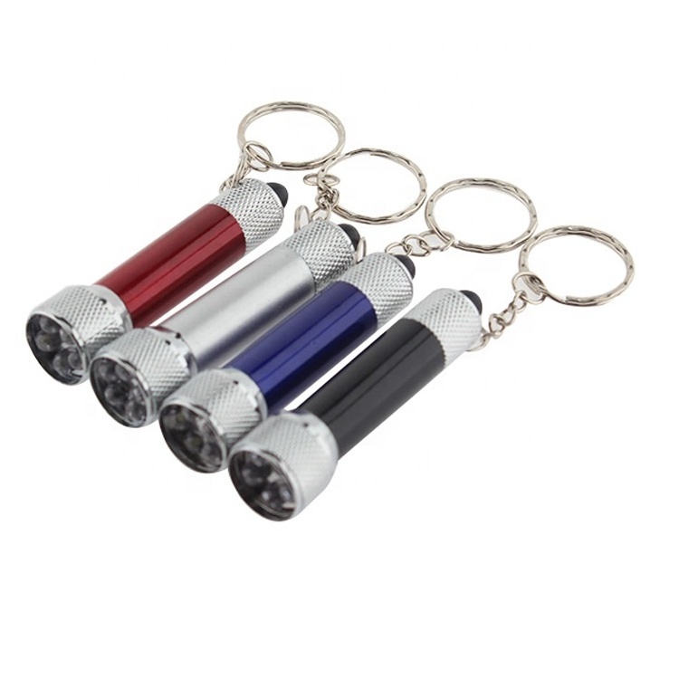 Yaoming hot selling promotional gifts 3 LED small sun pocket custom mini torch keychain flashlight