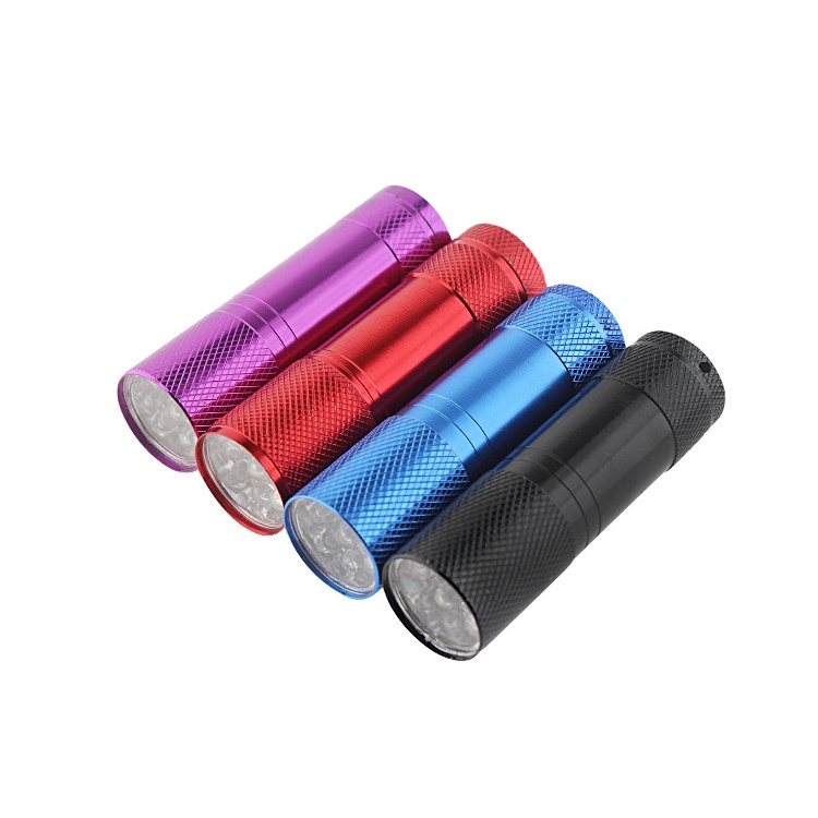 Wholesale Portable Lanyard 3*AAA Batteries Mini Aluminum EDC LED Flashlight for gift