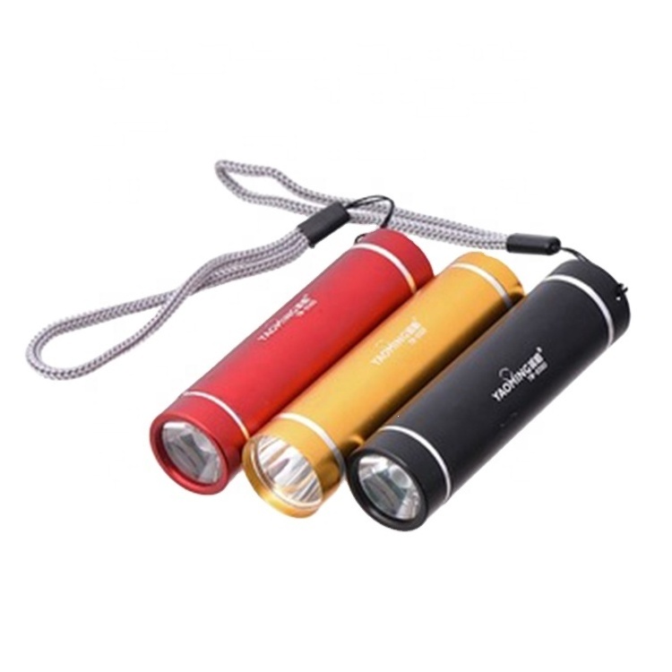 3AAA Mini Flat Led flashlight,colorful mini flashlight with aluminum material