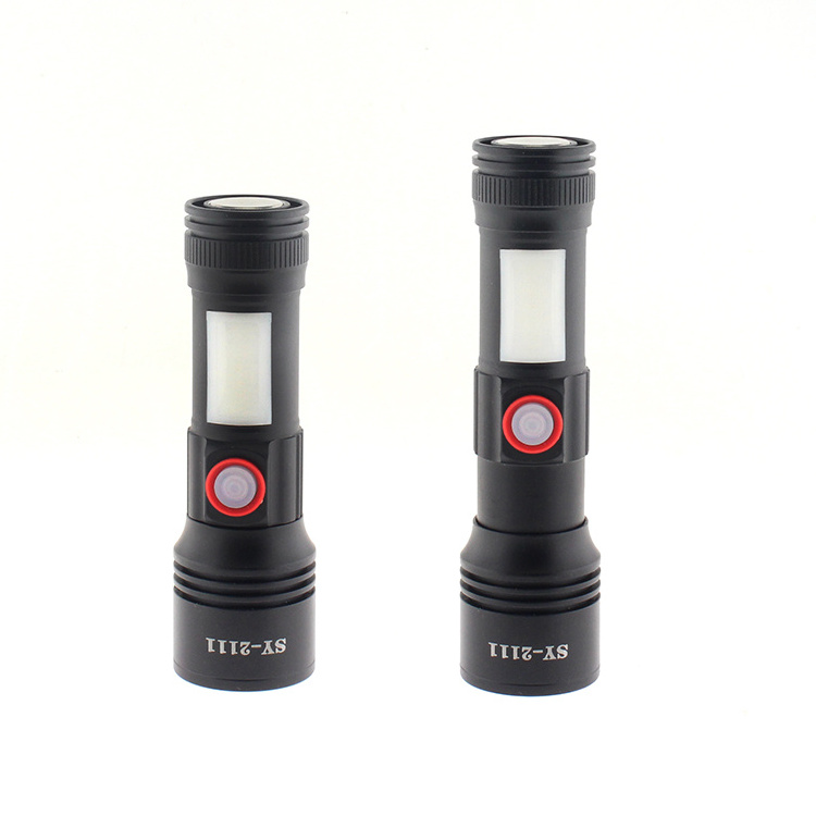 Super Bright Small Torch Aluminum 10W XHP50 Strong Lumen Tactical Led Magnet Rechargeable Flashlight With Side Light