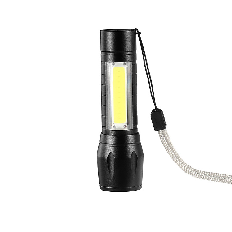 Aluminum EDC portable super bright Small Torch USB Mini zoomable rechargeable COB LED Flashlight