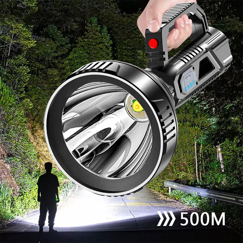 Powerful 25W XHP70 plastic ABS rechargeable outdoor searchlight handheld lamp torch light flashlight led long range powerful