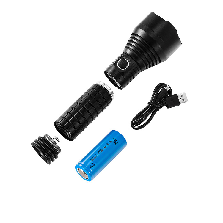 15W XHP50 Led Flashlight Actual 1500 Lumen Long Distance Powerful Hunting Aluminum Torch USB Rechargeable Flashlight