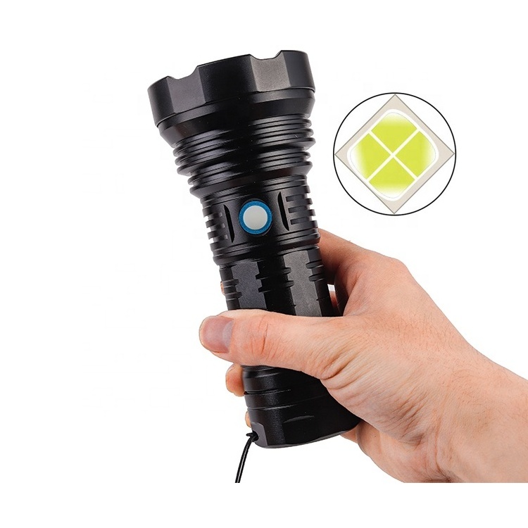 XHP50 High Power 10000Lumen Led 2KM Distance Flashlight Aluminum Torch USB Rechargeable Hunting Flashlight