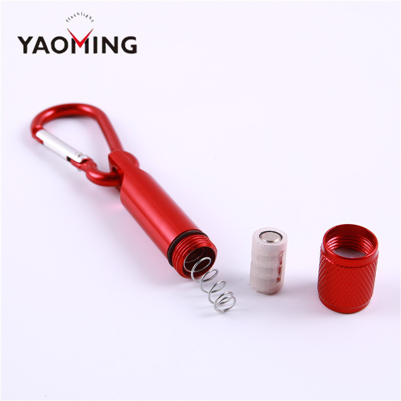 factory direct Aluminum Alloy Torch Promotion gift led with Carabiner Ring Keyrings Key Chain mini LED Flashlight