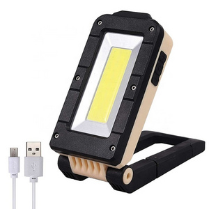 Multi functional 3-in-1 Charging COB Folding LED Inspection Light With Magnet Automotive Working Light