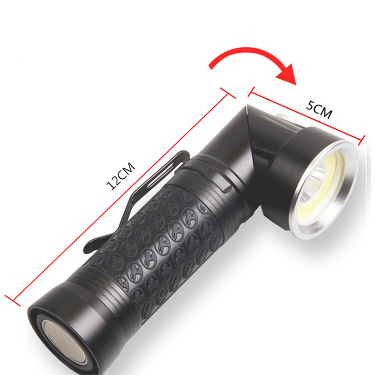 T6+COB Strong LED Flashlight Working Inspection Lamp 90-Degree Folding Multi-function Flashlight Tail With Magnet