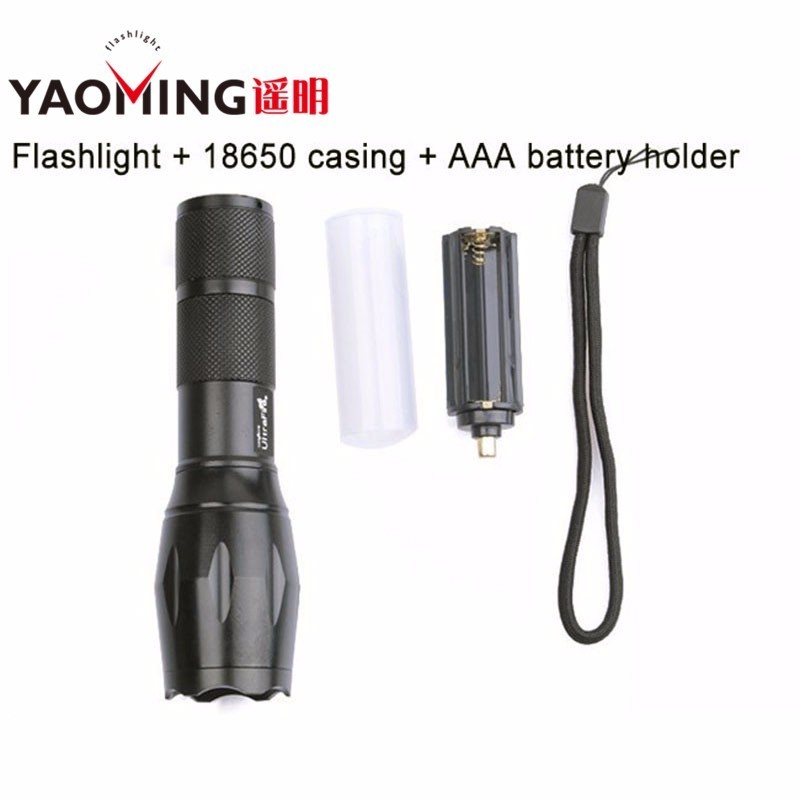 Zoomable 5 Modes Rechargeable Led Flashlight,Self Defensive High Lumen T6 Tactical Rechargeable led flashlight