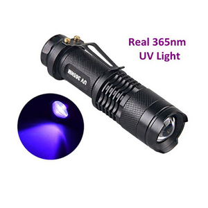 Scorpion Detector Aluminum Powerful Strong LED 365nm UV Flashlight Ultra Violet Black Light Torch