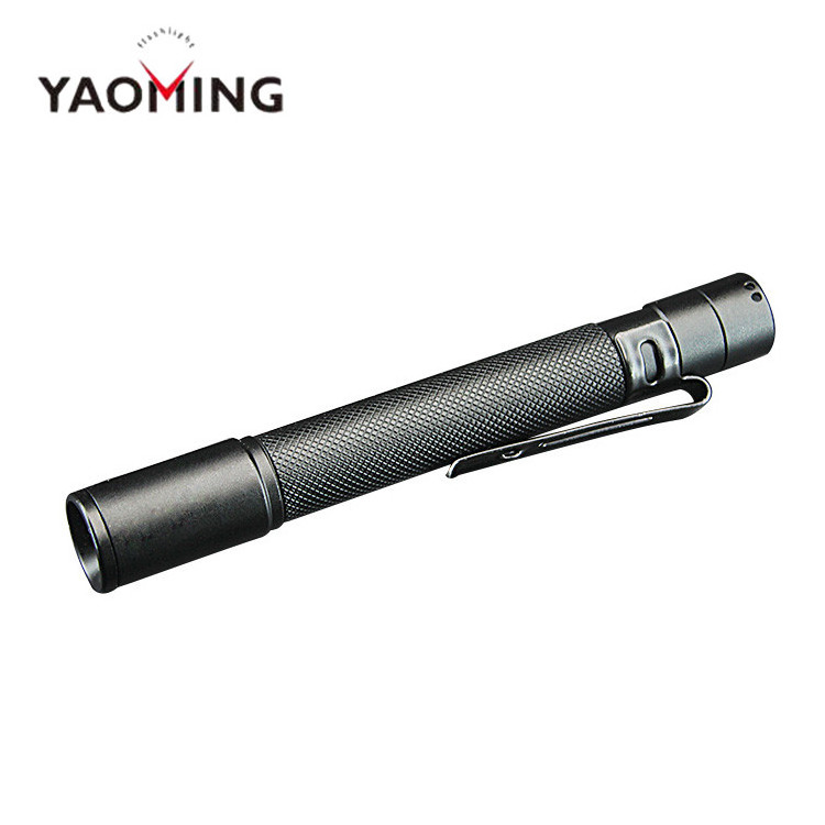 Portable EDC 100 lumen Dry battery Pocket XPE Led Flashlight With Pen Clip mini Torch pen Light