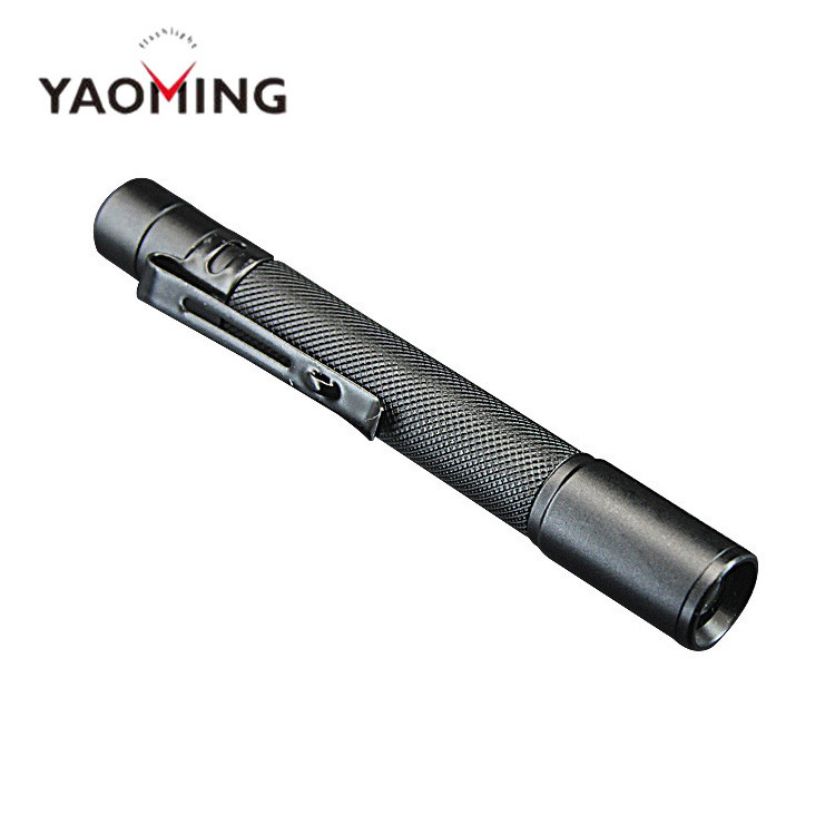 Portable EDC 100 lumen Dry battery Pocket XPE Led Flashlight With Pen Clip mini Torch pen Light