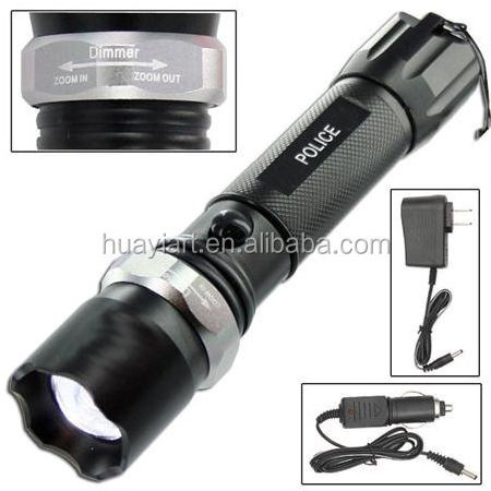 factory direct Tactical super bright Flashlight 800 Lumens LED torch light