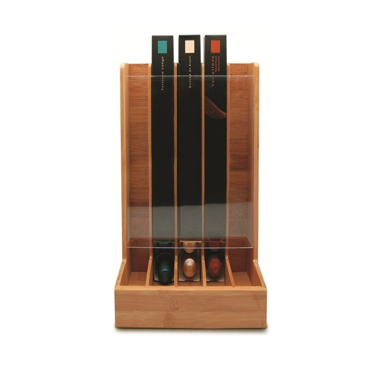 Bamboo Nespresso Coffee Pods Holder