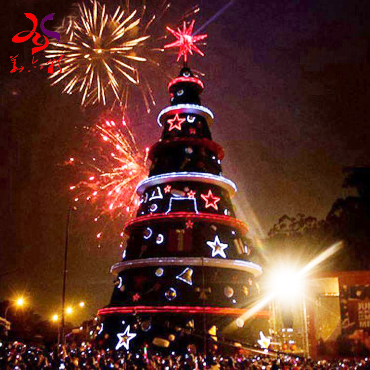 Christmas tree lighting ceremonies Giant Christmas Tree Decoration Light Outdoor Shopping Mall Ornament Festival Lighting