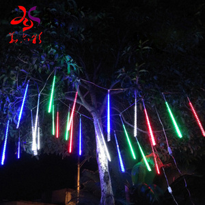 2023 colorful outdoor led christmas meteor shower light