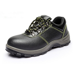 High Grade Waterproof Cow Leather Men's Workmans Safety Shoes Steel Toe Anti-smash Shoes