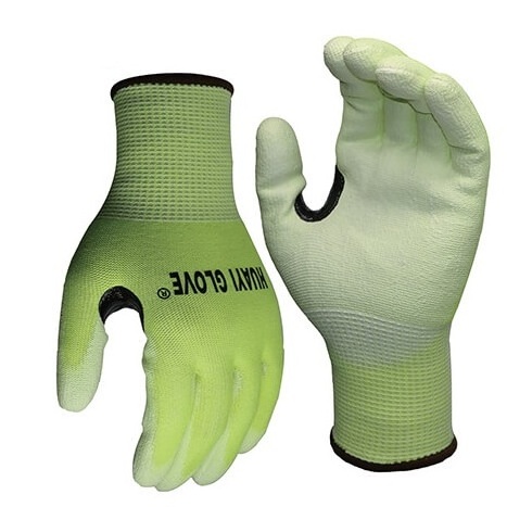 Thumb Reinforced Nivel 5 HPPE Knitted Gloves PU Coated Guantes Anticorte Stainless Steel A4 Cut Resistant Gloves