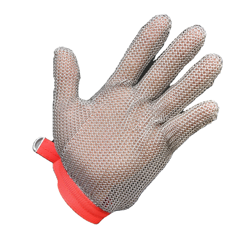 Cut resistance stab resistance stainless steel gloves meat cutting butcher gloves woodworking fishing metal mesh gloves