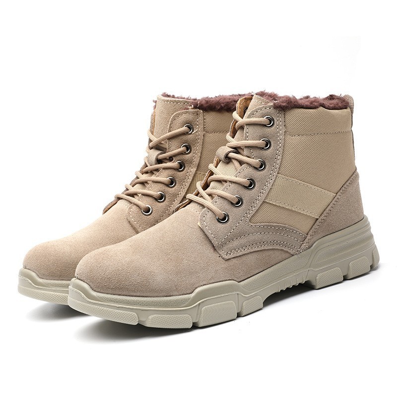 Men Women Wear-resistant Winter Warm Outdoor Non-slip Shoes Boots