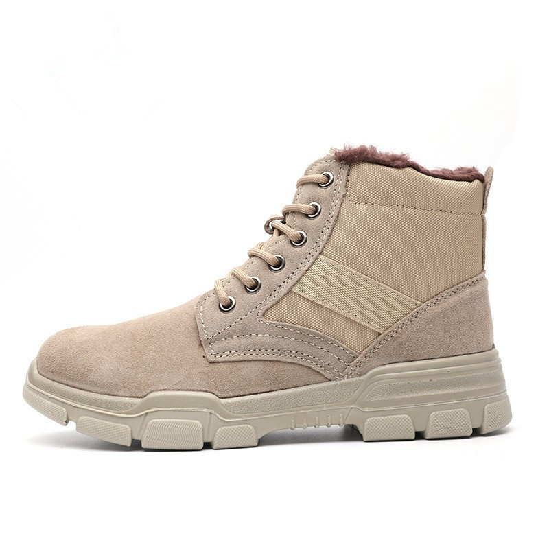 Men Women Wear-resistant Winter Warm Outdoor Non-slip Shoes Boots