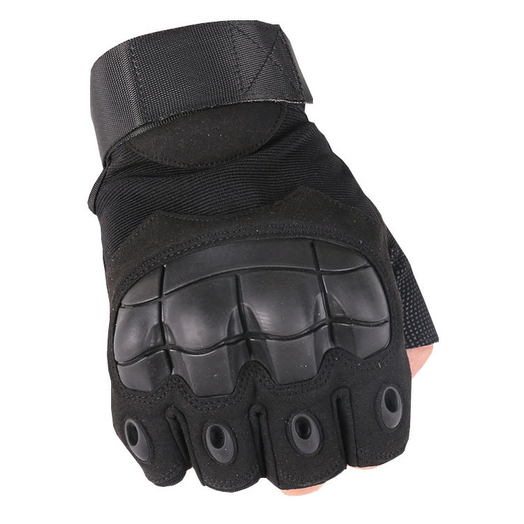 Hard Knuckle Protective Breathable Outdoor Glove Lightweight Sport Hunting Shooting Glove Fingerless Tactical Glove