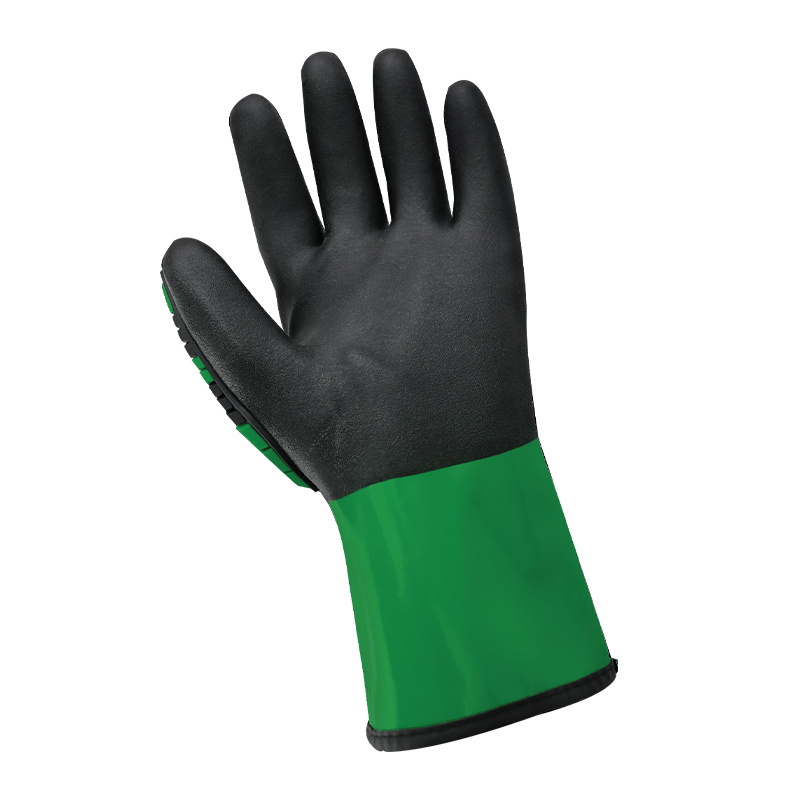 Premium Double-Dipped PVC-Nitrile Supported Gloves ANSI A4 Cut Resistant Chemical Handling Gloves Anti Impact Safety Gloves