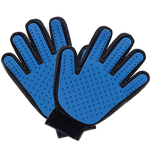 HY Dog Grooming Glove Removes Hair Pet Accessories Cat Brush For Animals With Breathable Hand Back