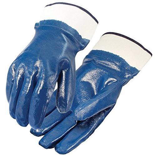 Jersey Liner Shell Fully Nitrile Coated Oilfield Working Glove Labor Protection Oil Resistant Nitrile Heavy Duty Safety Gloves