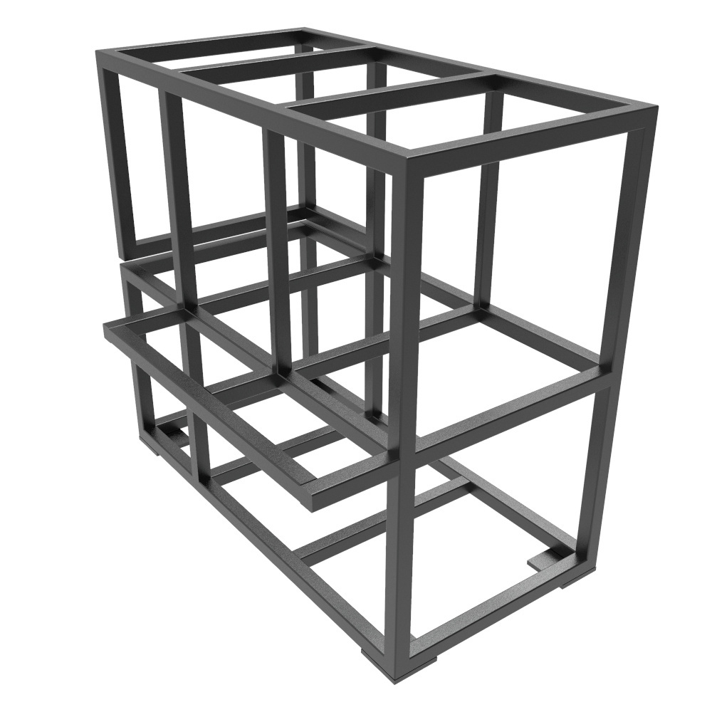 OEM Multifunctional Standing 3-Tier Stainless Steel Metal Wire Display Shelf Household Storage Holders & Racks for Storing