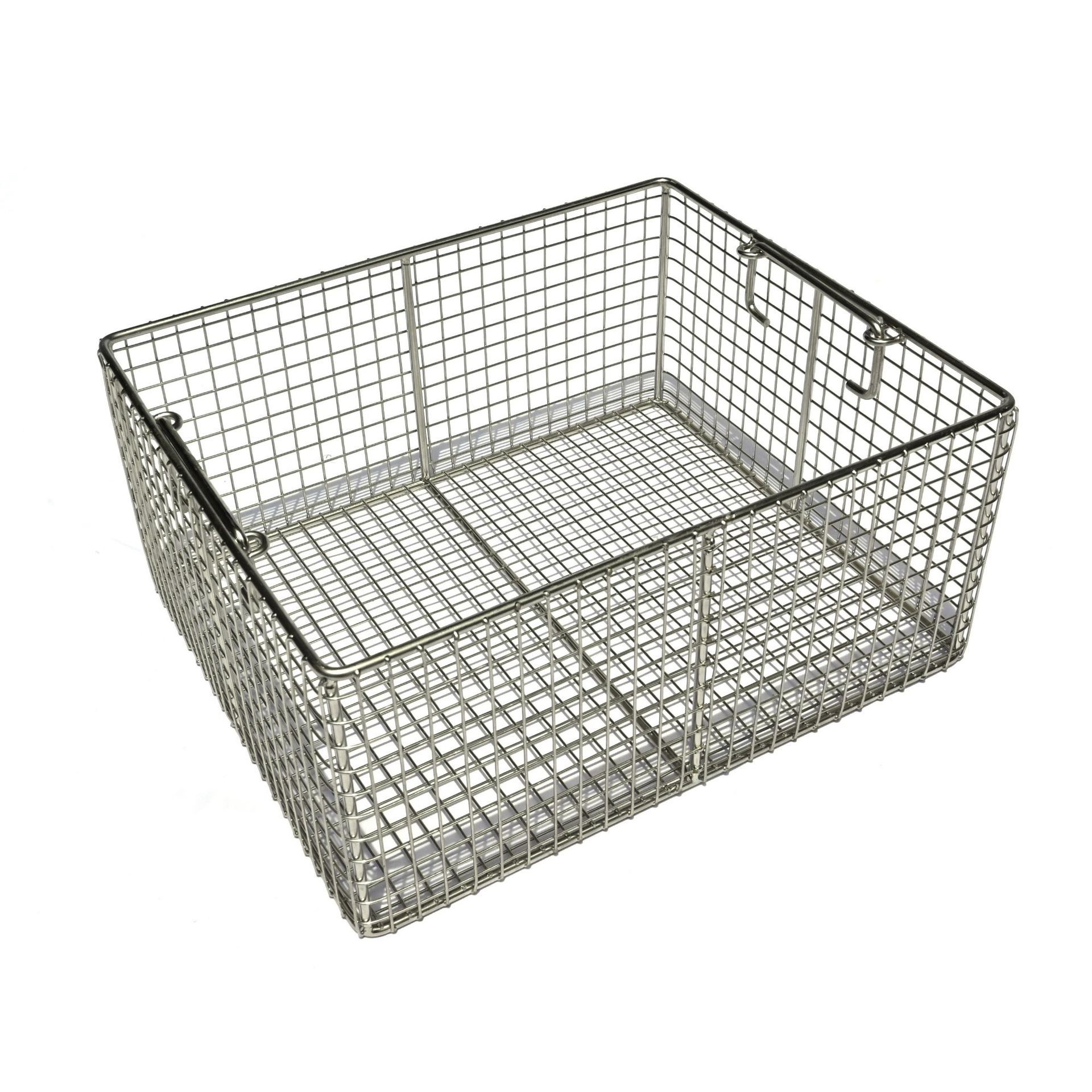 Custom metal cleaning baskets for dishes/304 stainless steel grill mesh/ OEM metal wire shelf