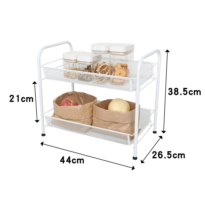 Wholesale trolley storage rack Kitchen floor multi-storey removable bathroom bathroom storage rack Bedroom snack storage rack