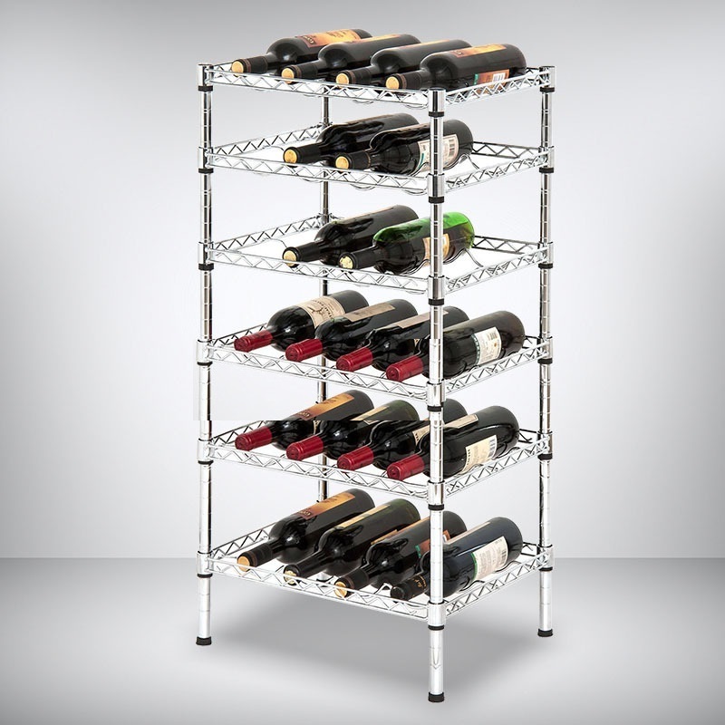 Custom metal wire shelf creative wine rack decoration Wine rack upside down wine glass holder home living room display stand