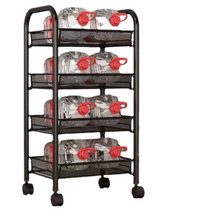 Wholesale trolley storage rack Kitchen floor multi-storey removable bathroom bathroom storage rack Bedroom snack storage rack