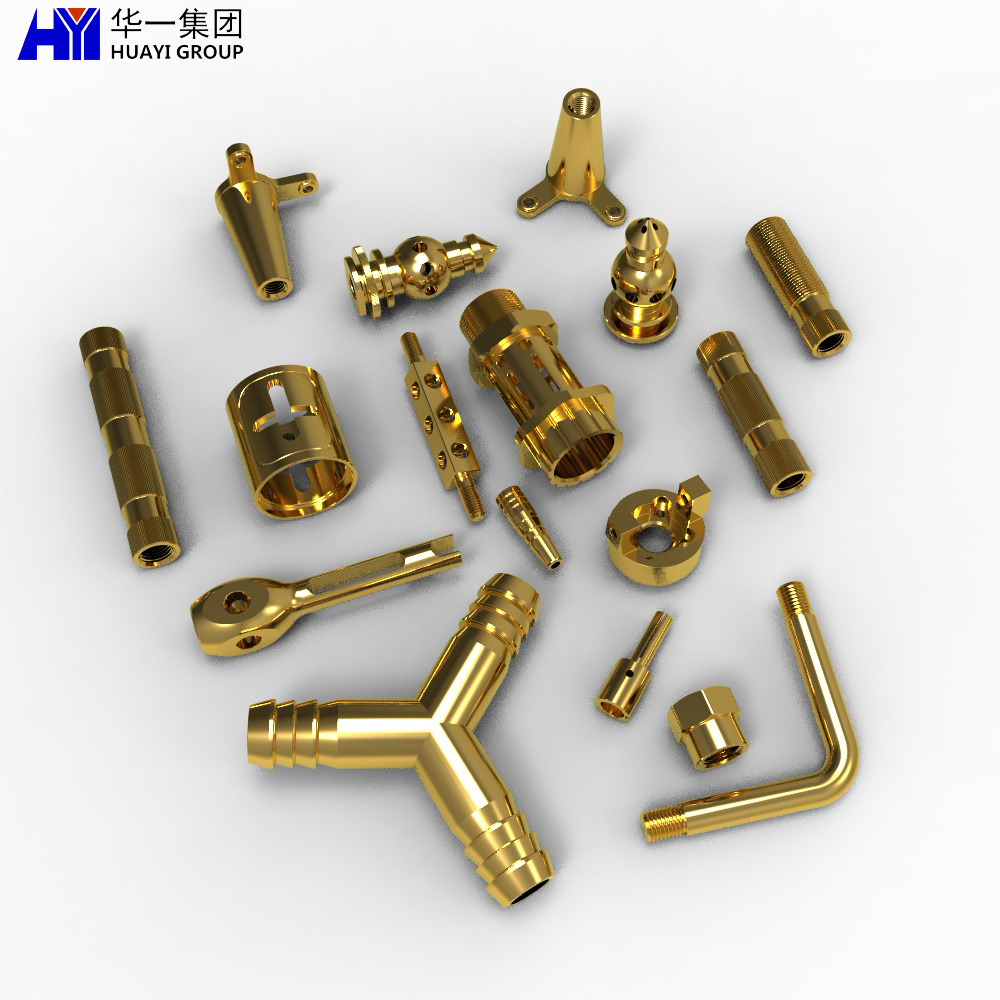 OEM Precision service cnc machining items brass hot forging parts brass with gold plated mounting parts