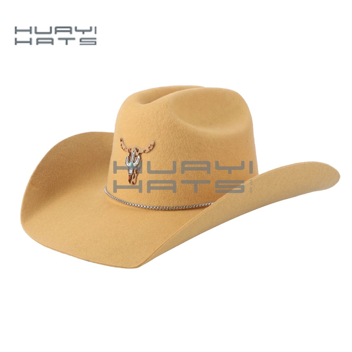 HUAYI HATS  custom felt cowboy hats fashion cowgirl hats outdoor