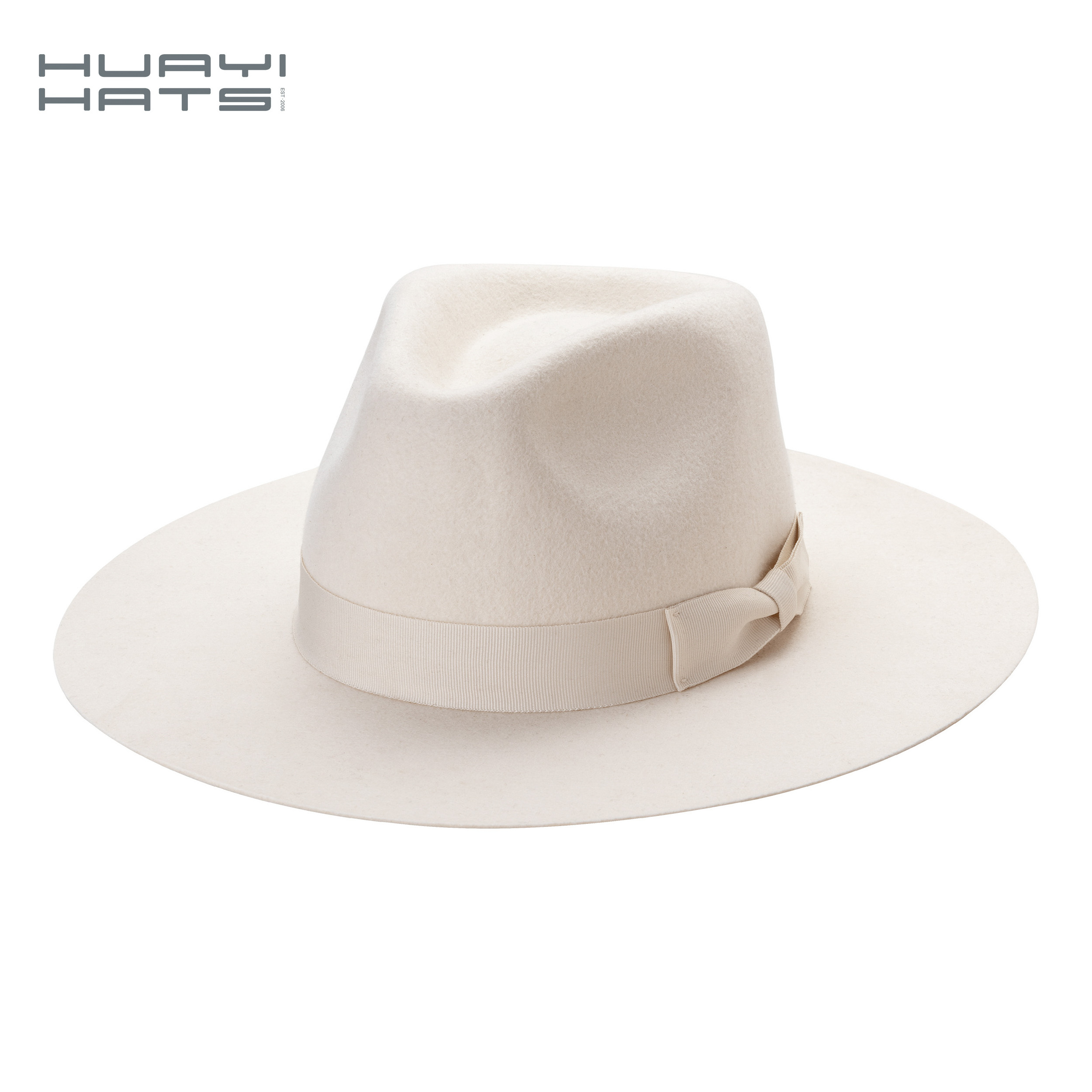 100% Australian Wool Wide Brim Fedora Pork Pie Hat Men Fashion Hats For Men With Hat Band