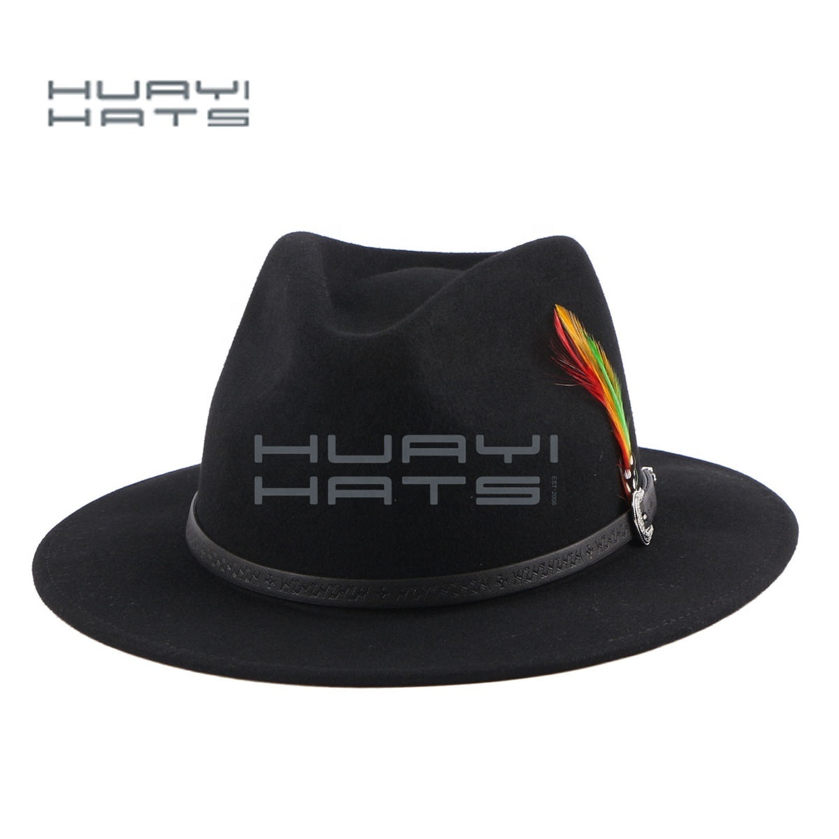 HUAYI  HATS fashion super March spring white soft womens fedora hat