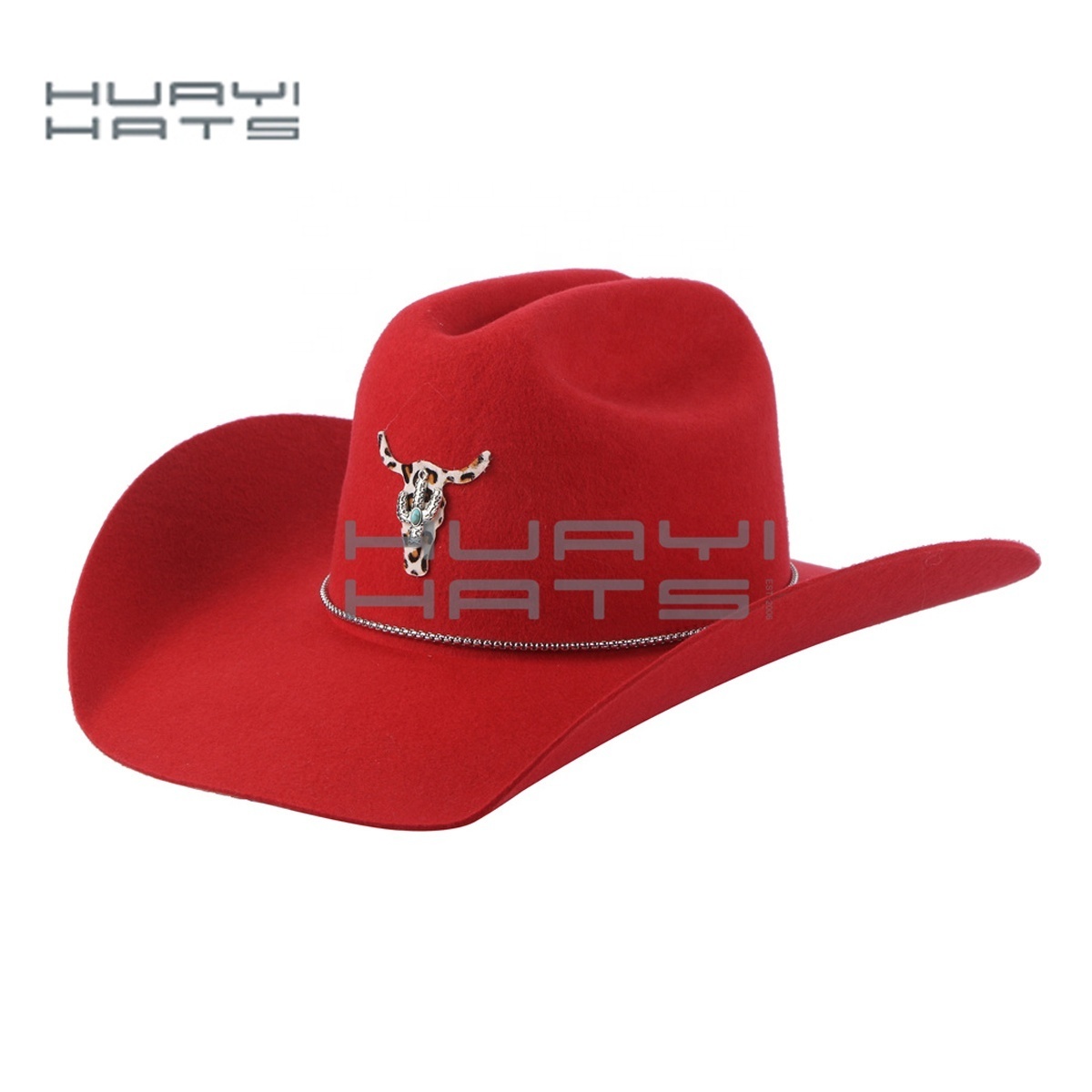 HUAYI HATS  custom felt cowboy hats fashion cowgirl hats outdoor