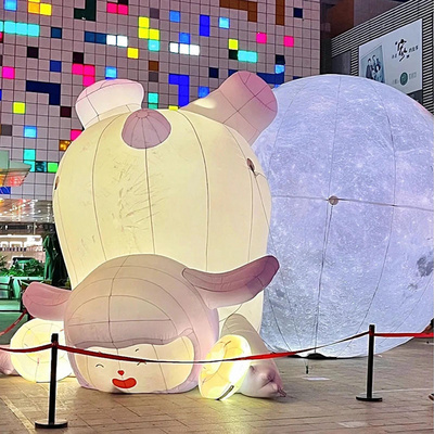 Customized Inflatables Giant Inflatable Sheep Cartoon Character Balloon For Advertising Events Decoration