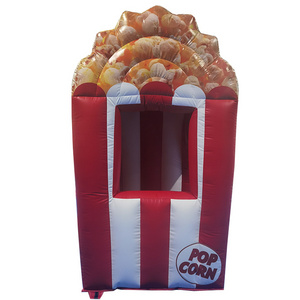 New design popcorn mini cartoon cabin outdoor inflatable tents for events