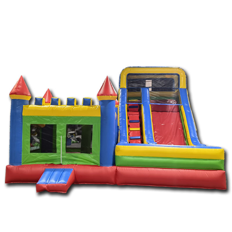 Huayi Inflatable Bounce House Banners Fire Truck Inflatable Bounce House For Sale