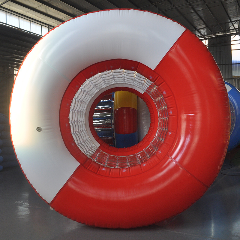 Summer Game Inflatable Floating Water Barrel Roller Inflatable Water Walking Bubble Roller Ball