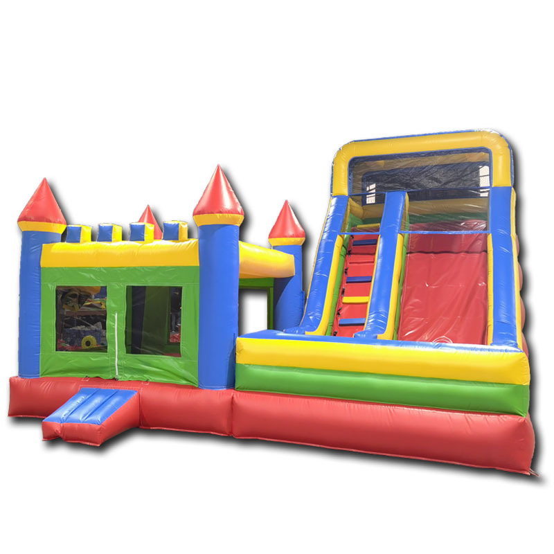 Huayi Inflatable Bounce House Banners Fire Truck Inflatable Bounce House For Sale