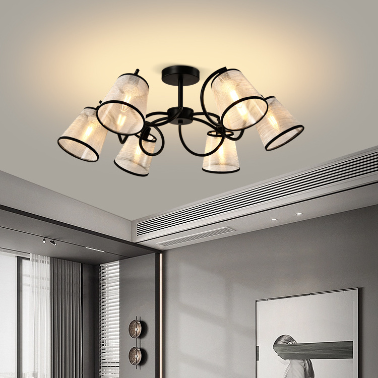 HUAYI New Product E14 Luxury Indoor Living Room Bedroom Modern Ceiling Light